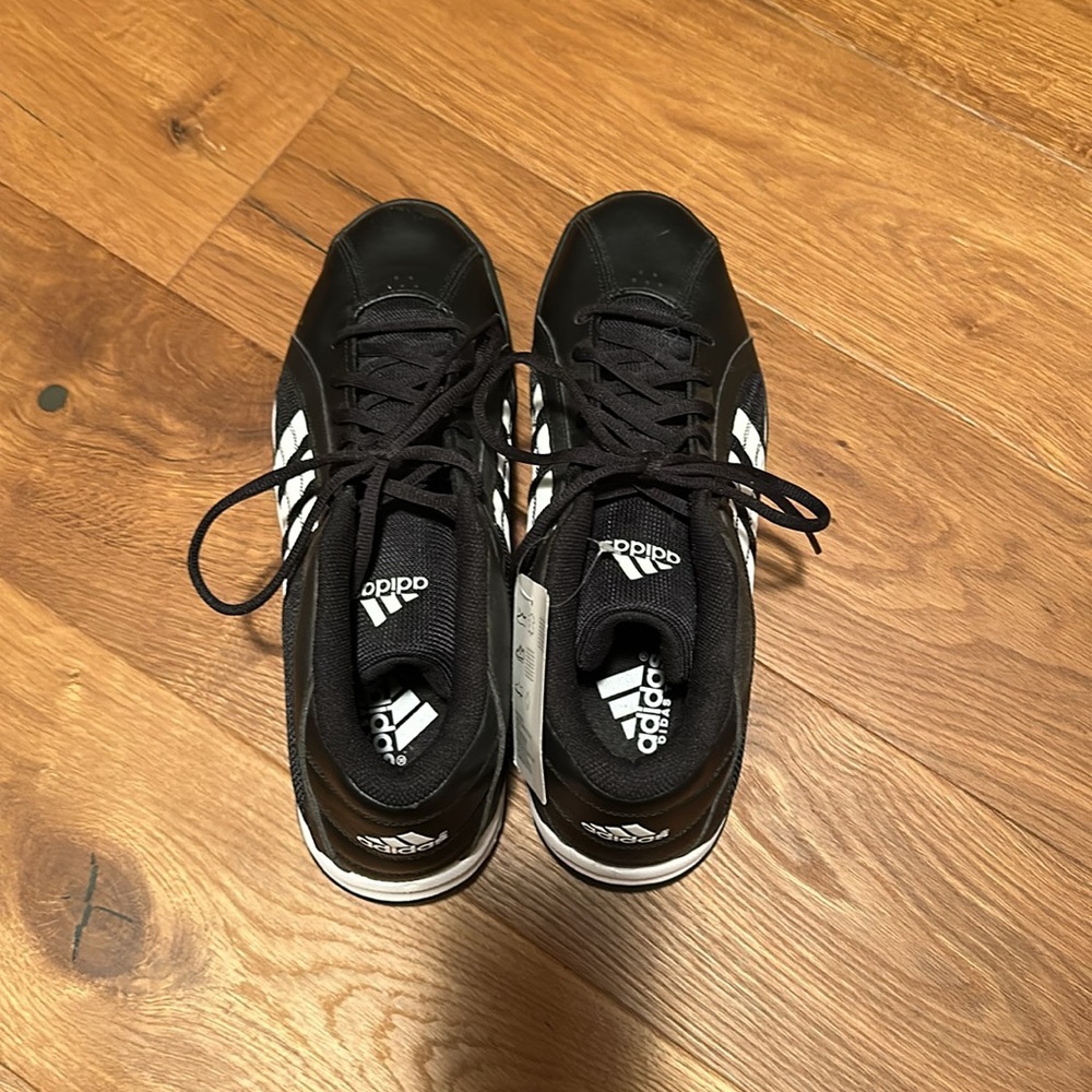 Adidas Turf Hog LE Mid Football Cleats Black White 467566 Men's Size 11 1/2- NEW - Picture 6 of 8
